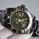 Swiss Copy Rolex Blaken Submariner Watch Gold Markers 904L Steel 40mm (4)_th.jpg